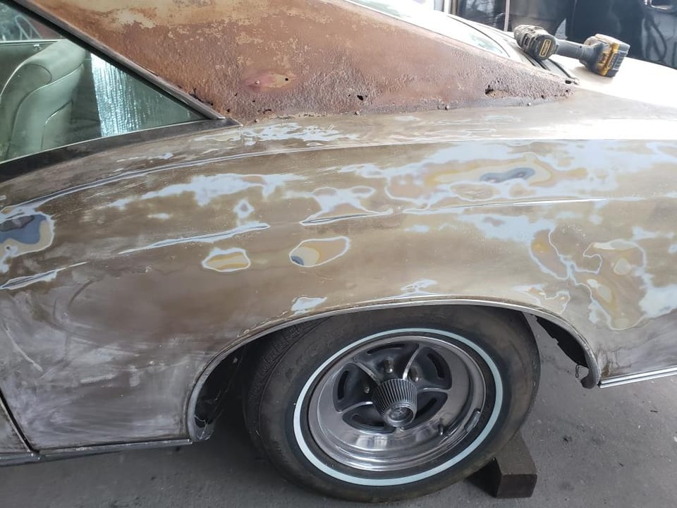 Classic rear quarter-panel restoration